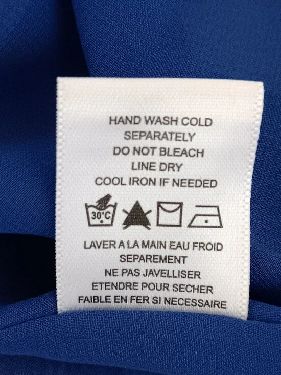 PLEIONE Blue and Beige Floral Blouse Size M ($14) - Picture 12 of 12